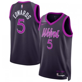 Maillot Homme Minnesota Timberwolves Anthony Edwards 2025-26 Nike City Edition Noir Swingman